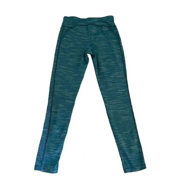 Jockey Women’s Spandex Green Heather Capri Leggings Running Pants SZ M #1153 - Picture 4 of 13